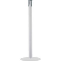 Poteaux receveurs marins, Hauteur de 38", Blanc Absolute Business Supply