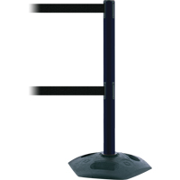 Poteau receveur robuste &agrave; ligne double, Hauteur de 38", Rouge Absolute Business Supply
