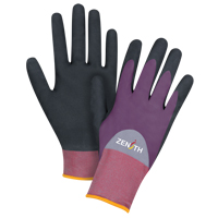 Gants enduits de premi&egrave;re qualit&eacute; ZX-2, 7/Petit, R&ecirc;vetement Nitrile/Mousse de nitrile, Calibre 18, Enveloppe en Nylon Absolute Business Supply