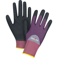 Gants enduits de premi&egrave;re qualit&eacute; ZX-2, 9/Grand, R&ecirc;vetement Nitrile/Mousse de nitrile, Calibre 18, Enveloppe en Nylon Absolute Business Supply