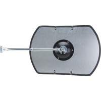 Roundtangular Convex Mirror with Telescopic Arm, 12" H x 18" W, Indoor/Outdoor Absolute Business Supply