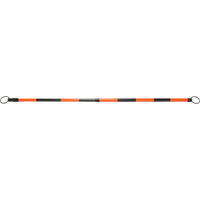 Retractable Cone Bar, 7' 5" Extended Length, Black/Orange Absolute Business Supply
