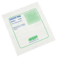 Gauze , Pad, 3" L x 3" W, Sterile, Medical Device Class 1 Absolute Business Supply