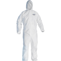 Combinaison Kleenguard A45 contre les liquides, les particules de pr&eacute;paration des surfaces et la peinture, Petit, Blanc, Micropore Absolute Business Supply