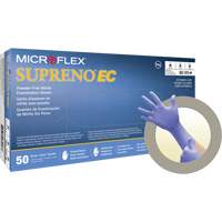 Supreno&reg; EC Gloves, Small, Nitrile, 5.5-mil, Powder-Free, Purple, Class 2 Absolute Business Supply