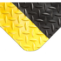 Smart Mats No.497, Diamond, 4' x 10' x 1", Black/Yellow, PVC/Urethane Absolute Business Supply