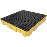Poly-Slim-Line Spill Pallet without Drain, 66 US gal. Spill Capacity, 49" x 49" x 8.75" Absolute Business Supply