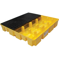 Poly-Slim-Line Spill Pallet without Drain, 66 US gal. Spill Capacity, 49" x 49" x 8.75" Absolute Business Supply