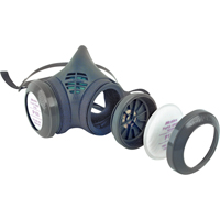Respirateur &agrave; demi-masque assembl&eacute; de la s&eacute;rie 8000, &eacute;lastom&egrave;re/Thermoplastique, Moyen Absolute Business Supply