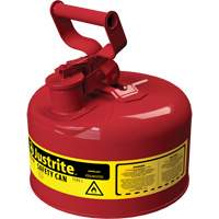 Bidons s&eacute;curitaires, Type I, Acier, 1 gal. US, Rouge, Homologu&eacute; FM/List&eacute; UL/ULC Absolute Business Supply