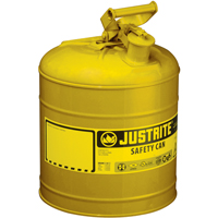 Safety Cans, Type I, Steel, 2 US gal., Yellow, FM Approved/UL/ULC Listed Absolute Business Supply