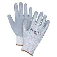 Gants &eacute;lastiques sans coutures r&eacute;sistants &agrave; la coupe, Taille Grand/9, Calibre 13, Rev&ecirc;tement Nitrile, Enveloppe en PEHP, ANSI/ISEA 105 niveau 2/EN 388 niveau 3 Absolute Business Supply