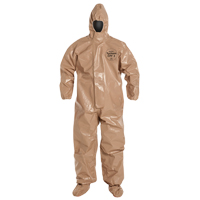 Combinaison de protection Tychem 5000 avec capuchon, Petit, Brun Absolute Business Supply