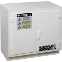 Armoires solides en poly&eacute;thyl&egrave;ne pour acides, 6 x 0,66043 gal., 36" x 35,75" x 21,75" Absolute Business Supply