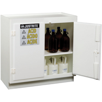 Armoires solides en poly&eacute;thyl&egrave;ne pour acides, 6 x 0,66043 gal., 36" x 35,75" x 21,75" Absolute Business Supply