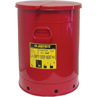 Hand Operated Oily Waste Can, FM Approved/UL Listed, 21 US gal., Red Absolute Business Supply