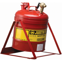 Laboratory Safety Can with Faucet, Type I, Steel, 5 US gal., Red, FM Approved Absolute Business Supply