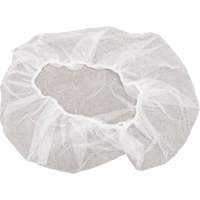 Bonnets bouffants non tiss&eacute;s, Polypropyl&egrave;ne, 18", Blanc Absolute Business Supply