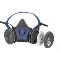 Respirateur &agrave; demi-masque 7000 pr&eacute;-assembl&eacute; pour la peinture pulv&eacute;ris&eacute;e/pesticides, &eacute;lastom&egrave;re/Thermoplastique, Moyen Absolute Business Supply