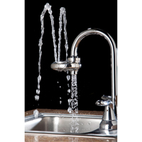 Axion&reg; Eye/Face Wash Station, Sink Mount Installation, Stainless Steel Bowl Absolute Business Supply