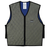 Chill-Its&reg; 6665 Wet Evaporative Cooling Vests, Medium, Grey Absolute Business Supply
