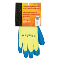 Gants haute visibilit&eacute; doubl&eacute;s d'acrylique de caoutchouc naturel, 7, R&ecirc;vetement Latex de caoutchouc, Calibre 7, Enveloppe en Acrylique Absolute Business Supply