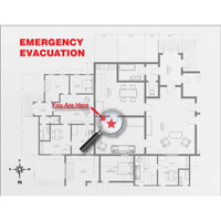 Evacuation Map Holder Clear Insert Absolute Business Supply