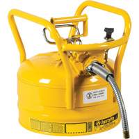D.O.T. AccuFlow Safety Cans, Type II, Steel, 2.5 US gal., Yellow, FM Approved Absolute Business Supply