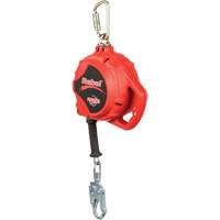 Cordage de s&eacute;curit&eacute; autor&eacute;tractable Rebel, 33', Acier galvanis&eacute;, Pivotant Absolute Business Supply