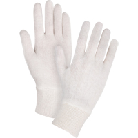 Mediumweight Inspection Gloves, Poly/Cotton, Knit Wrist Cuff, Ladies Absolute Business Supply