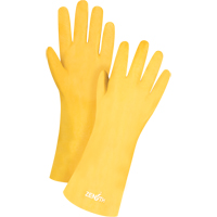 Gants &agrave; fini rugueux et r&eacute;sistants aux produits chimiques, Taille 9, 14" lo, PVC, Doublure en Interlock, 47-mil Absolute Business Supply
