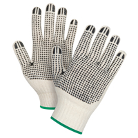 Gants tricot&eacute;s de poids lourd &agrave; deux c&ocirc;t&eacute;s avec pois, Poly/coton, Deux c&ocirc;t&eacute;s, Calibre 7, Moyen Absolute Business Supply