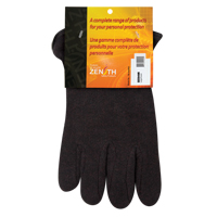Jersey Gloves, Large, Brown, Red Fleece, Slip-On Absolute Business Supply