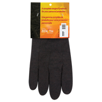 Jersey Gloves, Large, Brown, Unlined, Knit Wrist Absolute Business Supply