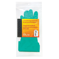 Gants r&eacute;sistants aux produits chimiques &agrave; prise en losange, Taille 10, 13" lo, Nitrile, Doublure en Ouat&eacute;e, 13 mils Absolute Business Supply