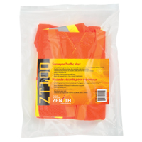 Veste de s&eacute;curit&eacute; pour arpenteur, Orange haute visibilit&eacute;, Grand, Polyester Absolute Business Supply