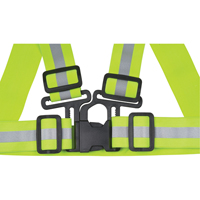 Standard-Duty Safety Harness, High Visibility Lime-Yellow, Silver Reflective Colour, Medium Absolute Business Supply