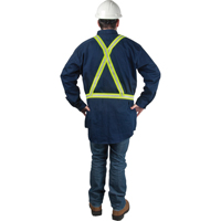 Standard-Duty Safety Harness, High Visibility Lime-Yellow, Silver Reflective Colour, Medium Absolute Business Supply
