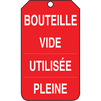 &eacute;tiquettes de s&eacute;curit&eacute; d'inspection et de contr&ocirc;le de l'&eacute;tat de l'&eacute;quipement, Papier cartonn&eacute;, 3-3/8" la x 5-7/8" h, Français Absolute Business Supply