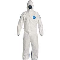 Combinaisons avec capuchon, 4T-Grand, Bleu/Blanc, Tyvek 400 D Absolute Business Supply