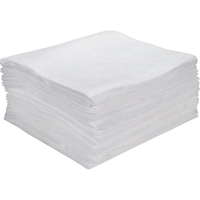 Premium Meltblown Sorbent Pads, Oil Only, 15" x 18", 15 gal. Absorbancy Absolute Business Supply