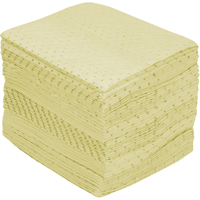 Feuilles absorbantes en fibres fines de premi&egrave;re qualit&eacute;, Mati&egrave;res dangereuses, 15" x 17", 30 gal. d'absorption Absolute Business Supply