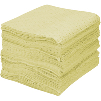 Premium Fine Fiber Sorbent Pads, Hazmat, 15" x 17", 30 gal. Absorbancy Absolute Business Supply