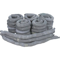 Sorbents Socks, Universal, 50 gal. Absorbancy, 3" W x 4' L, Pack of 30 Absolute Business Supply
