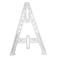 Patte de barri&egrave;re en A PLASTX Absolute Business Supply