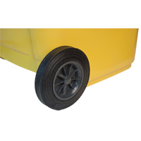 Contenant jaune mobile, Polyur&eacute;thane, 63 gallons/63 gal. US Absolute Business Supply