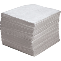 Premium Meltblown Sorbent Pads, Oil Only, 15" x 17", 30 gal. Absorbancy Absolute Business Supply
