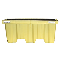 Nestable 2-Drum Poly-Spillpallet Without Drain, 66 US gal. Spill Capacity, 51" x 26" x 21" Absolute Business Supply