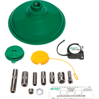 Axion Advantage&reg; Shower & Eye/Face Wash Upgrade Kit with Green ABS Plastic Eye/Face Wash Head & Showerhead Absolute Business Supply