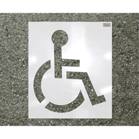 Parking Lot Stencils, Pictogram, 39" Absolute Business Supply